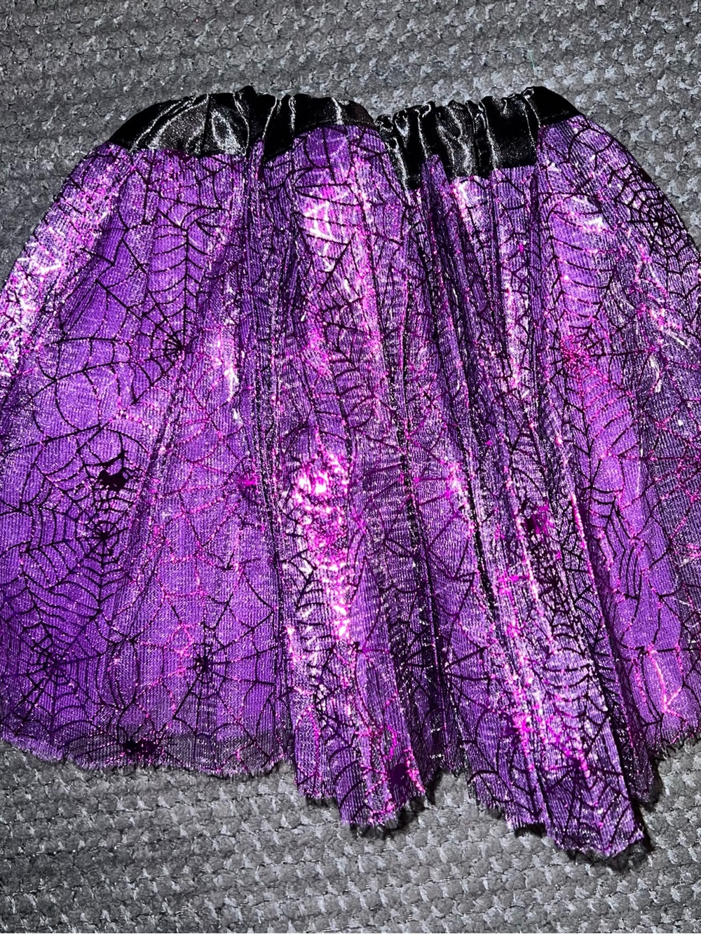 Purple Spiderweb Tulle Skirt - Unbranded